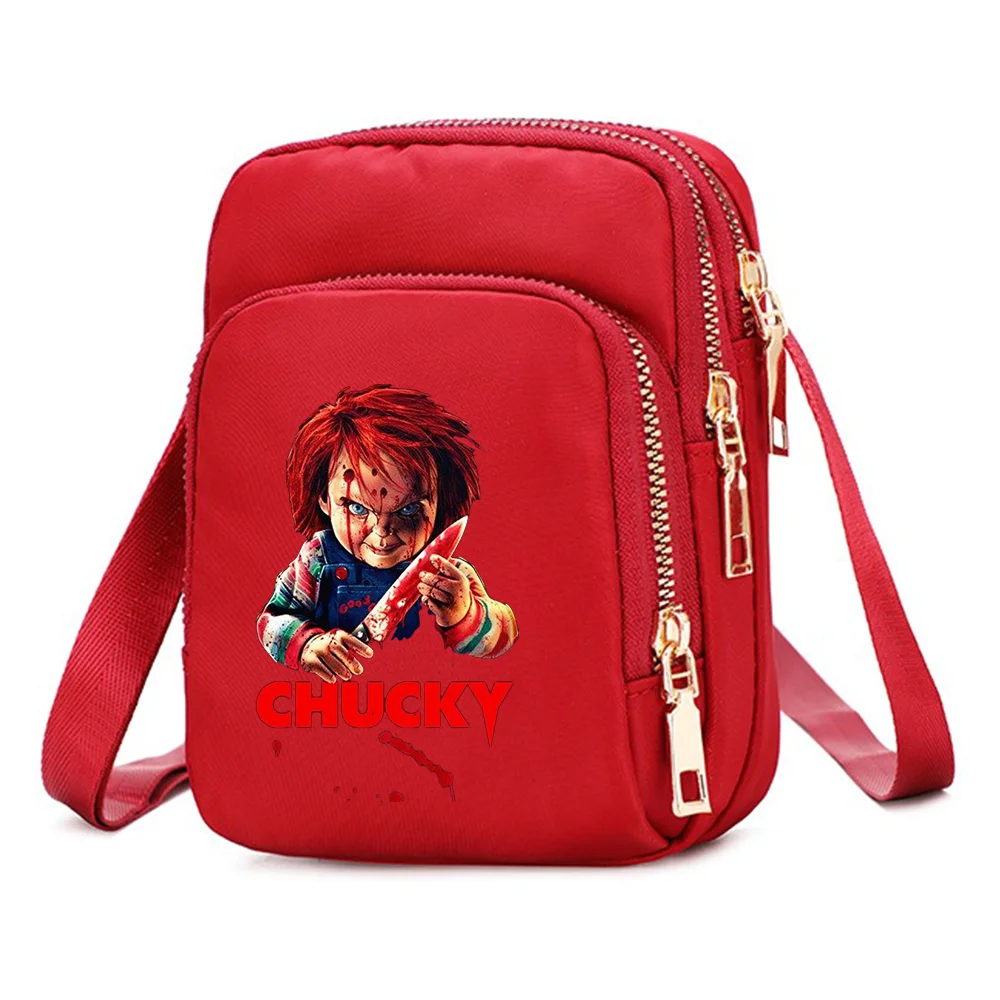 Child's Play Chucky Women Shoulder Bags Cell Phone Purse Crossbody Shoulder Strap Handbag Female Girls Bags Teenagers Bag Gift