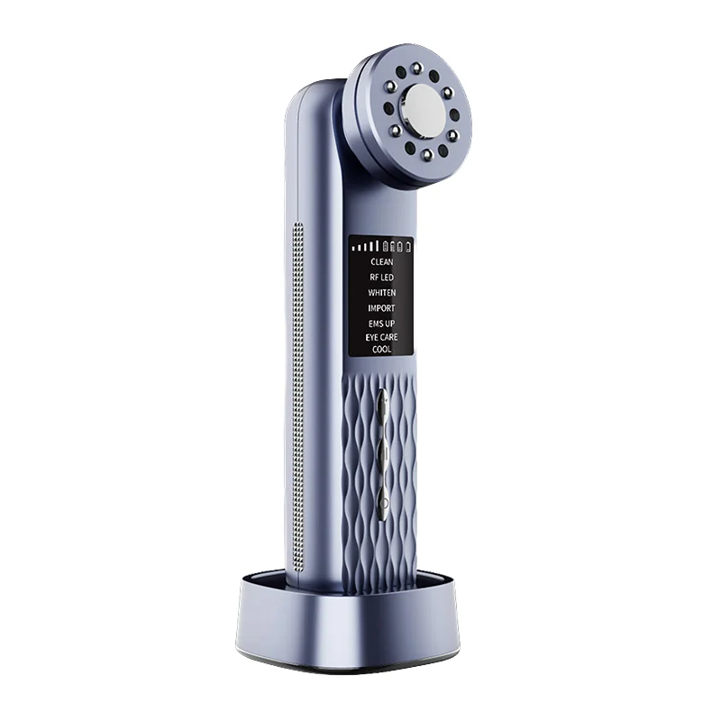 

Smart Library New Arrival Handheld Beauty Device Microcurrent Photon Rejuvenation Vibration Massage Hot Cold Function Home Use B