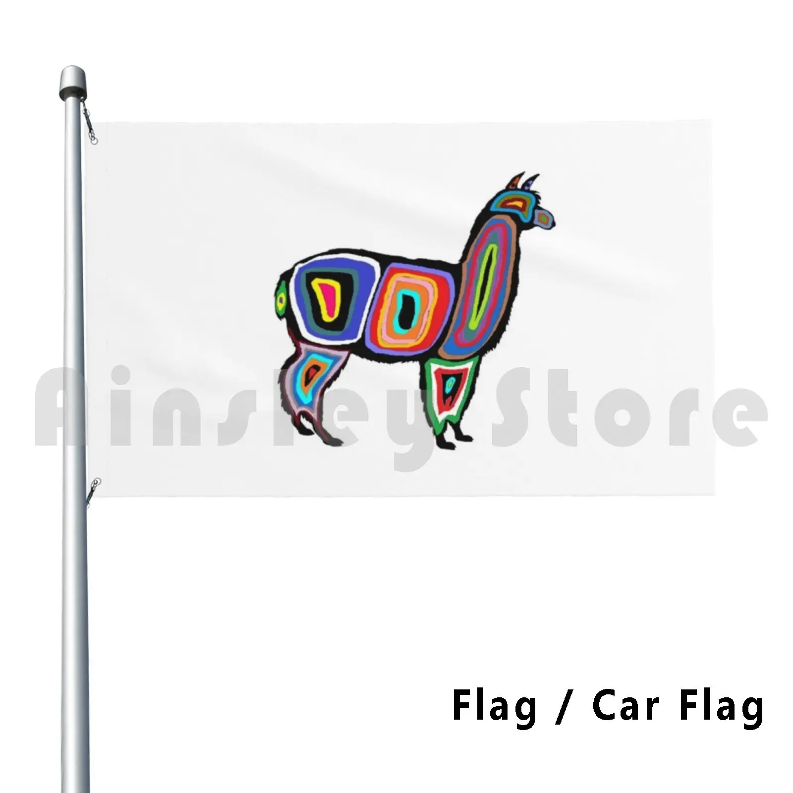 The Mountain Air Outdoor Decor Flag Car Flag Llama Tribal Llama Baby Llama Alpaca Peru South America Inca Mayan Cuzco