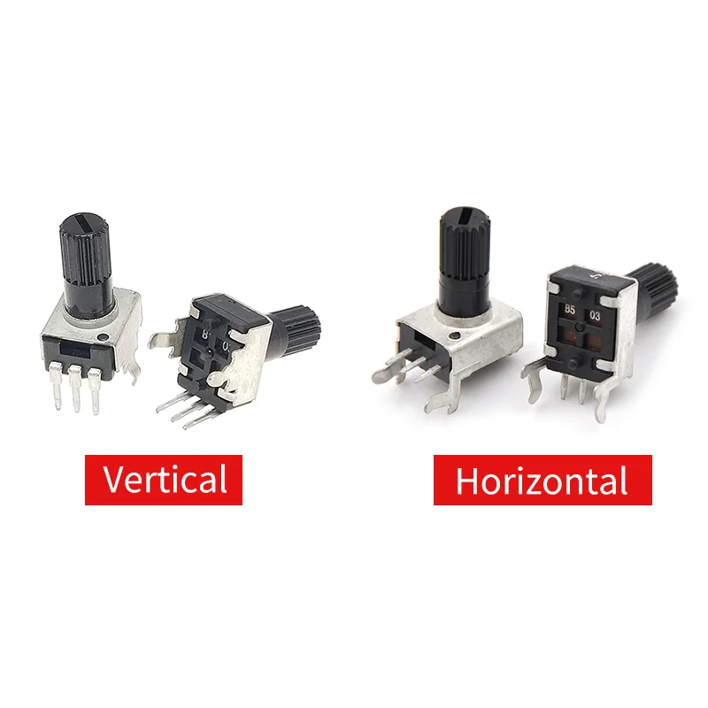 1000PCS RV09 0932 Adjustable Potentiometer B1K 5K 10K 50K 100K 200K 500K Shaft Length 12.5mm