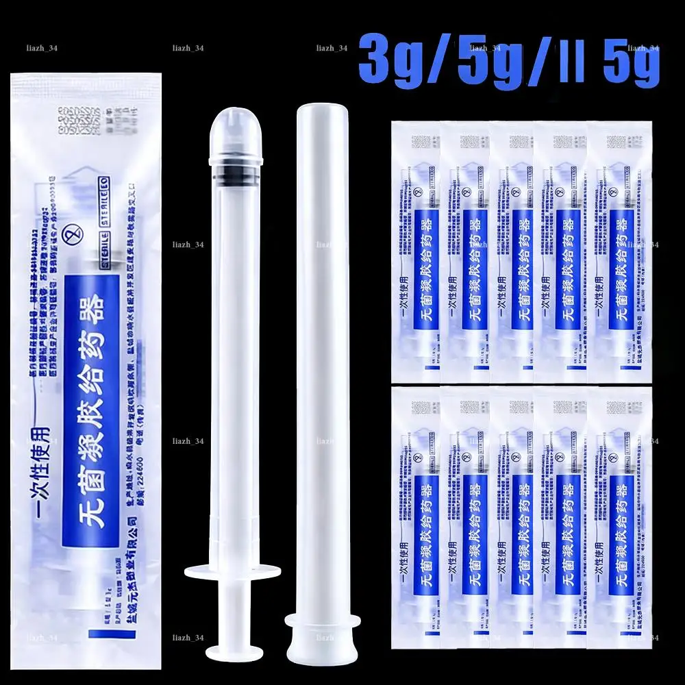 5/10Pcs Feminine Vaginal Applicator Lubricant Injector Syringe Lube Disposable Anal Nasal Cavity Applicator Launcher Butt Plug