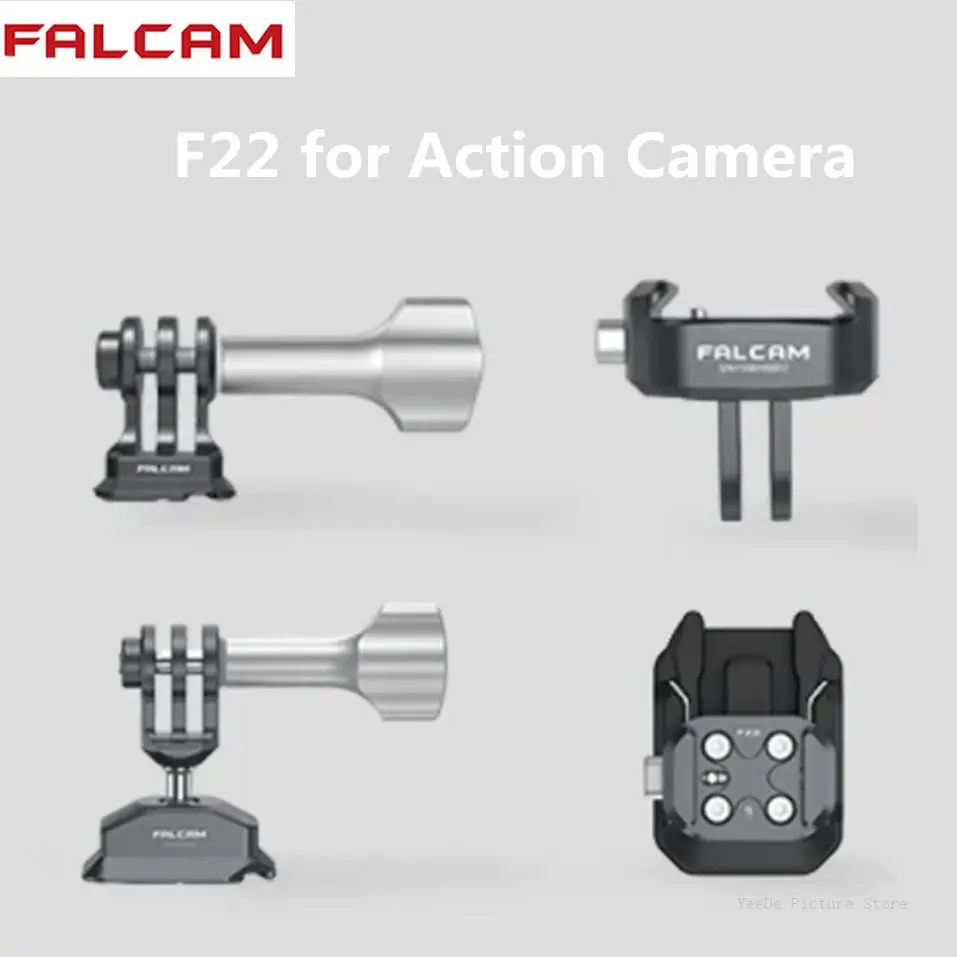 Falcam F22 Action Camera Quick Release System Plate Ball Head Base Series Kit for GoPro 11 10 9 8 7 6 5 4 3 OSMO Action 2 3