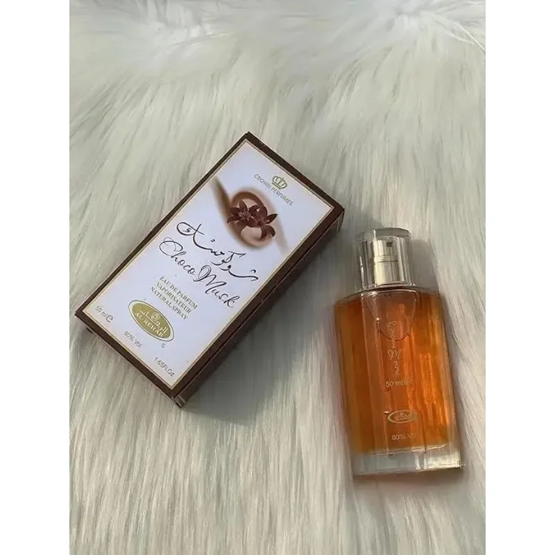 50 مللي Al-Rehab Choco Musk Eau De Parfum Spray للنساء عطر عربي دبي عطر كولونيا عطر فاخر على شكل تاج