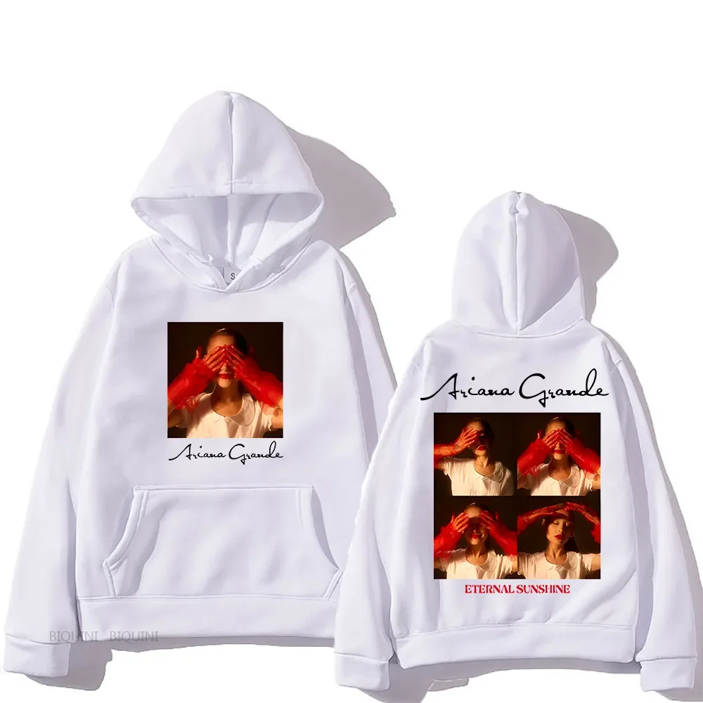 Ariana Grande sol eterno con capucha con capucha Ropa gótica de Hip Hop Funko Pop Y2K sudadera Ropa Mujer Vintage Sudadera con capucha
