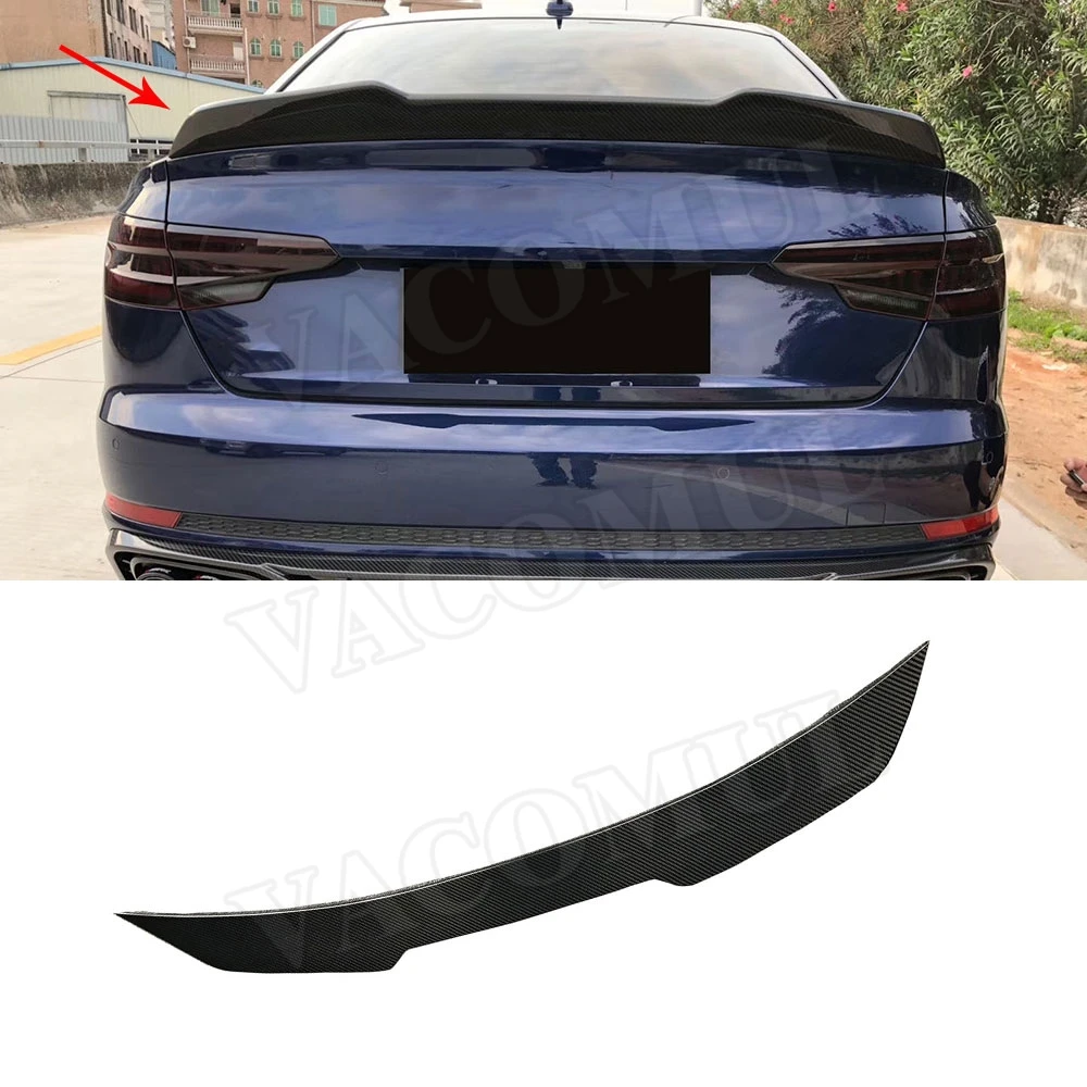 

VACOMUL Dry Carbon Fiber / FRP Rear Spoiler Boot Lid Duck Wings For Audi A4 Sline Sport S4 Sedan B10 2019 2020 Car Styling