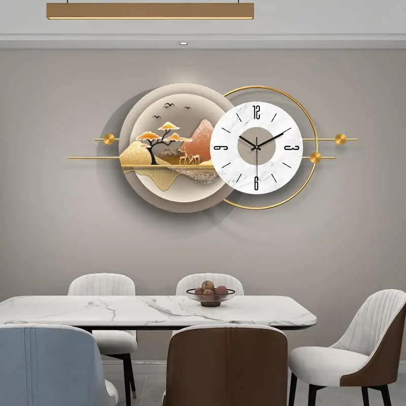 

Dining Room Wall Clock Simple Modern Clock Living Room Home Fashion Creative Art Deco Clock