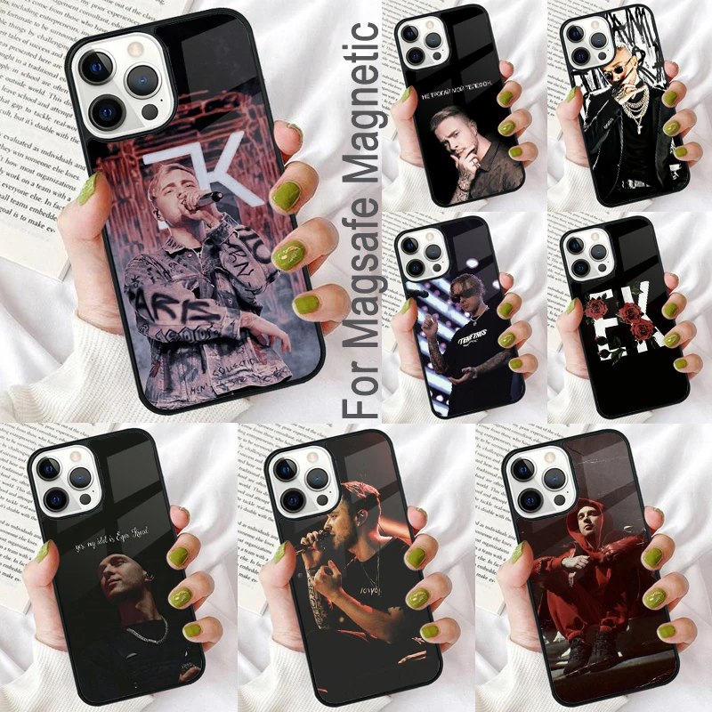 

Egor Kreed Magnetic Soft Phone Case for iPhone 16 Promax 15 Pro 13 14 Plus 11 12 Mini MagSafe Coque