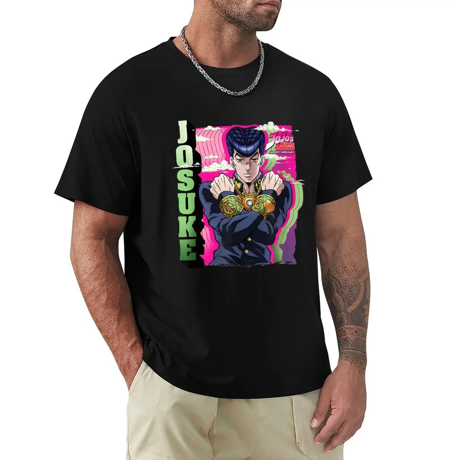 JoJo's Bizarres Adventures Josukes Clouds Funny T-Shirt oversized boys animal print men graphic t shirts
