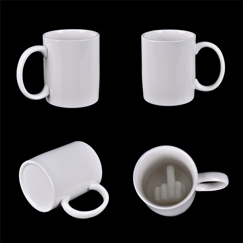 11.8*7.2cm Up Yours Mug Middle Finger Mug Coffee Cup with Ceramic Material Mug Tee Fashion 