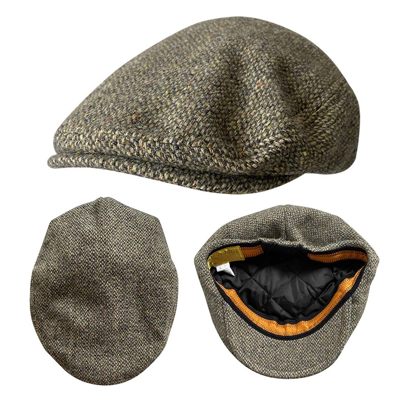 Nowa wełna płaska czapka męska Golf kapelusz taksówkarza Gatsby Ivy Cap irlandzki kapelusz myśliwski gazeciarz kierowca cabies Beret BLM440