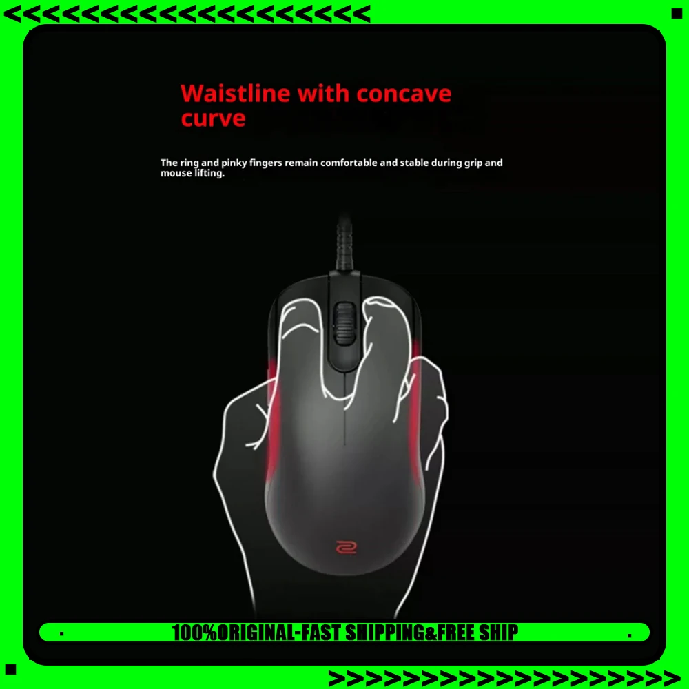 ZOWIE GEAR S-C Series Esports Mouse Wired Ergonomic Gripping Symmetrical Mouse 3200DPI Lightweight PC Gaming Office Mice S1C S2C