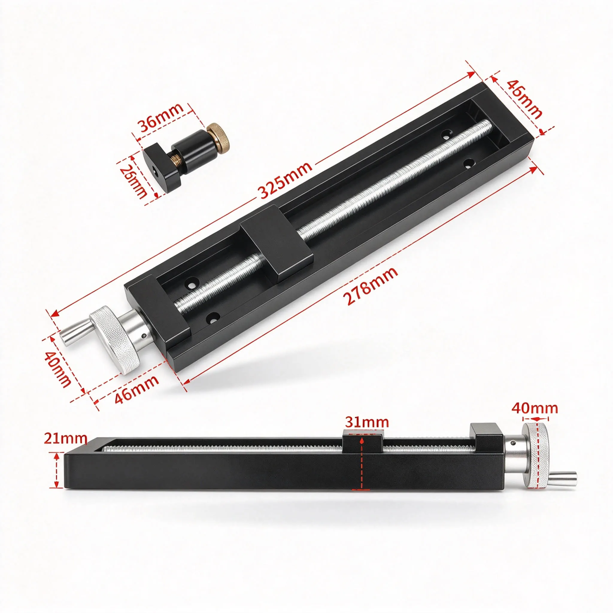 For Quick Inertia End Clamp For DIY Woodworking Table Fixing With Integrated Block And Secure Locking Mechanism For Crafts