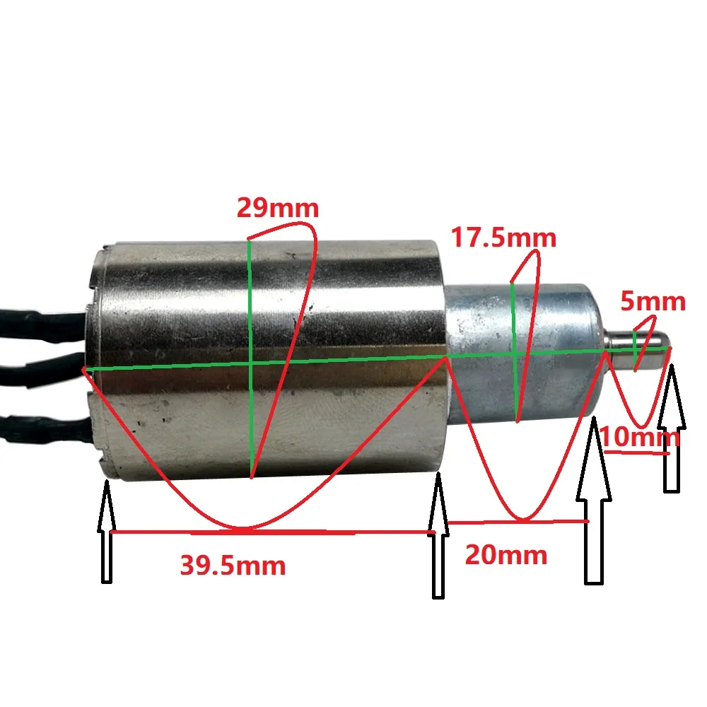2940 Inner Rotor Brushless Motor High Performance for 1/10 RC Car Boat Dragnet Model Size 2940