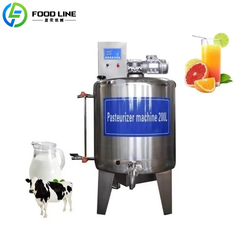 Customized Industrial Yogurt Pasteurizer Heavy Duty Automatic Milk Heating Sterilizing Machine for Dairy Factory Production