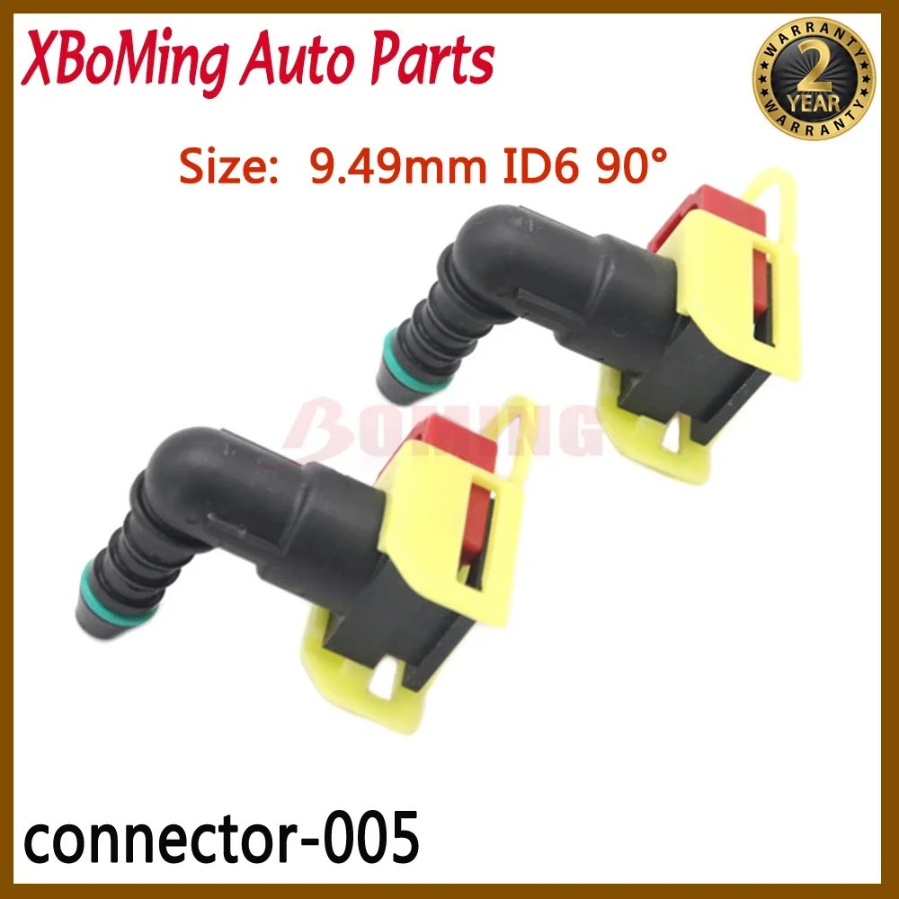 Car 9.49mm 7.89 ID6 8x6 90 degree Fuel Line Hose Pipe Quick Release Female Connector Auto Urea Connector