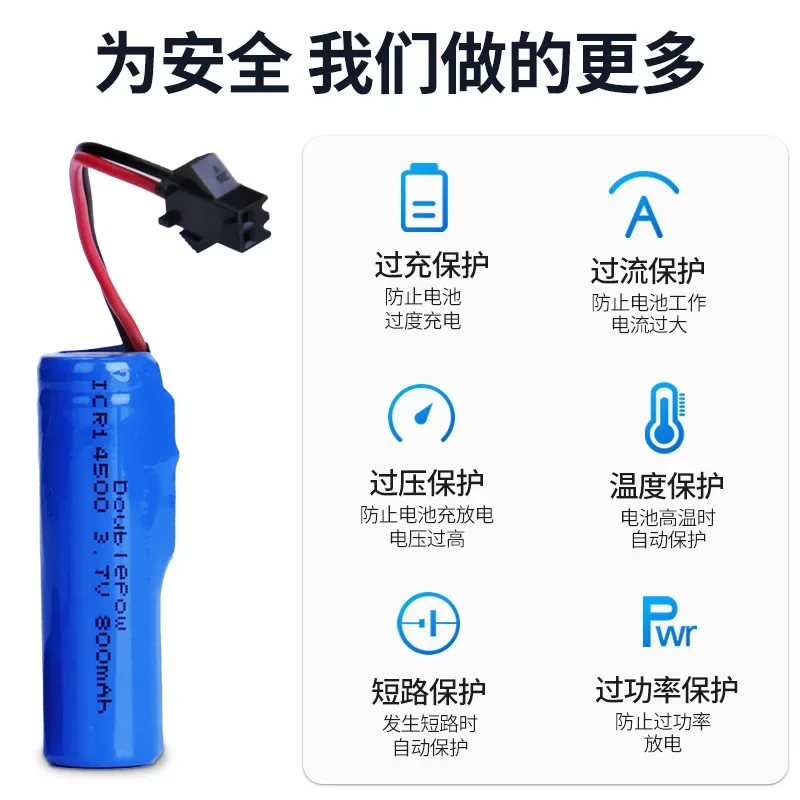 3.7V 800mah 14500 AA Rechargeable Battery for Remote Control Toys Helicopter Car Train Motorcycle Toy Car Batteries SM plug