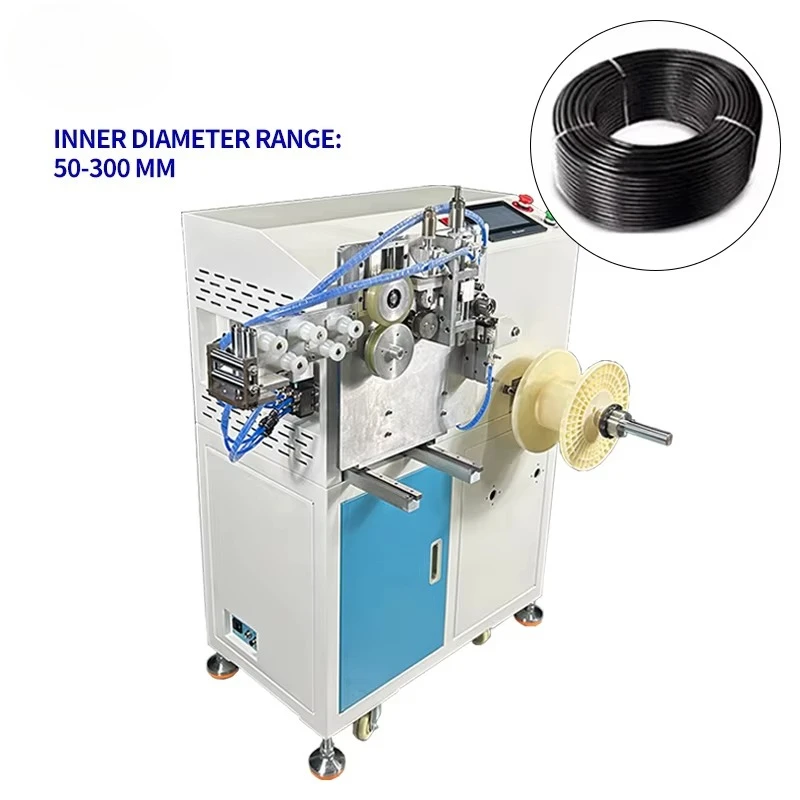 Automatische Zählung von Kabeln, Drahtbindung, Länge, Messung, Schneiden, Spule, Wicklung, Ausrichtung, Twist-Bindemaschine