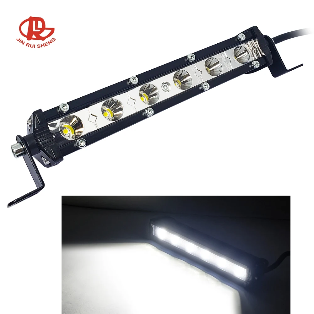 7 inch 18W Slim Led Work Light Bar Spotlight Driving Fog Lamp Headlight For Jeep Truck Offroad 4x4 ATV Car Accessories 12V 24V