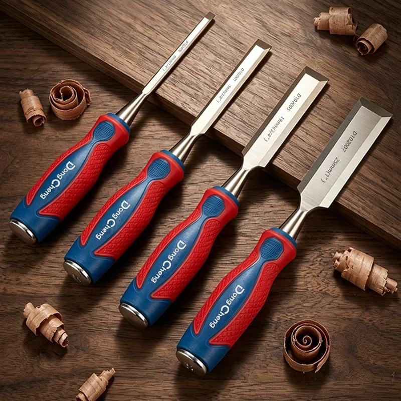 1Pcs Wood Carving Chisel Set CR-V Steel Blade Flat 6-25mm Woodworking Carving Chisel Kit for Detailed Engraving And Sculpting