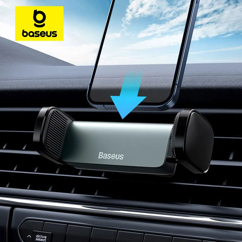 Baseus Car Phone Holder For Universal Mobile Phone Holder Stand Car Phone Stand For Car Air Outlet Mount Car Cell Phone Support