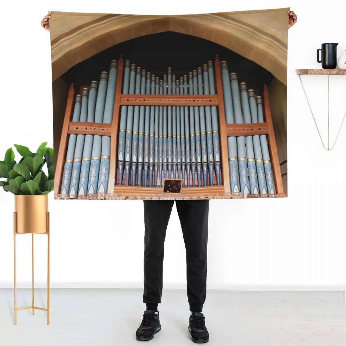 

Pipe Organ Throw Blanket Warm Cozy Throw Blanket for Living Room Couch