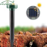 Outdoor Mouse Repeller Solar Ultrasonic Electronic Snake Mole Pest Rodent Insect Transmitted Vibration Wave Waterproof For Lawn