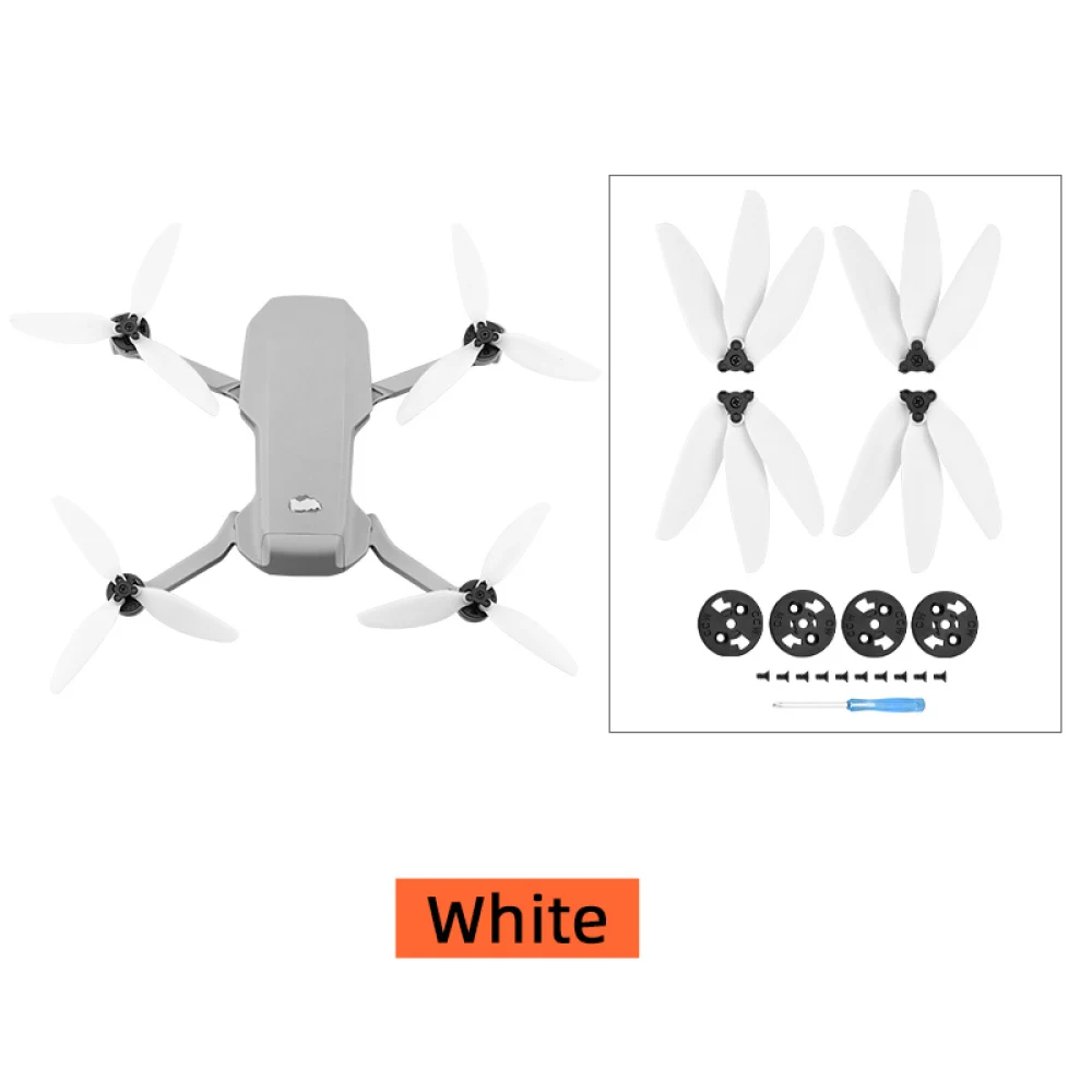 لطائرة DJI MINI SE/1/2 بدون طيار مروحة سريعة الإصدار 4726f مروحة ملونة لمروحة MAVIC MINI 3 شفرات أحمر أسود أبيض #5