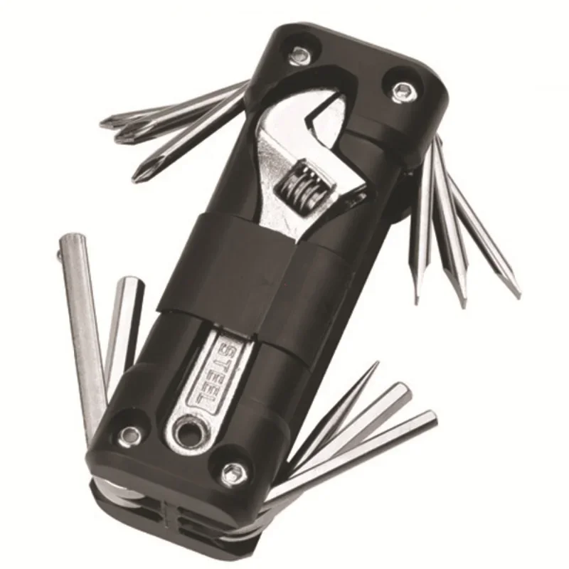 Foldable Multifunctional Repair Tool Kit Portable Multi Tool For Motorcycle Mountain Road Bike Cycling Emergency Maintenance view 3