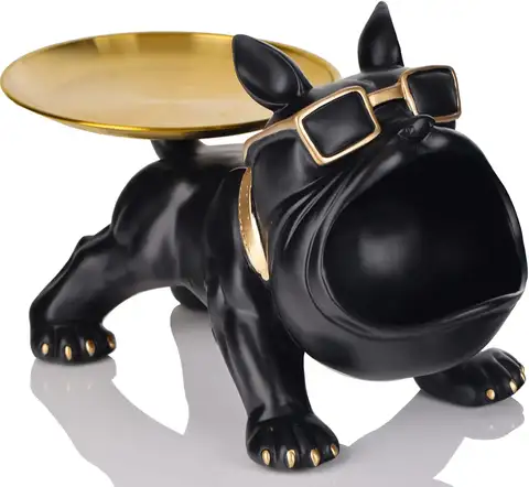 French Bulldog Storage Tray – Dog-Themed Key Bowl & Candy Dish for Desk, Entryway & Home Decor