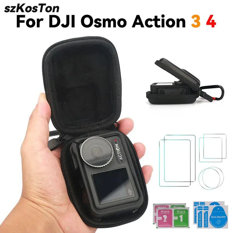 Storage Bag Case for GoPro 11 10 9 8 DJI Osmo Action 3 4 Portable Mini Box Sport Camera Waterproof Protective Case Accessories