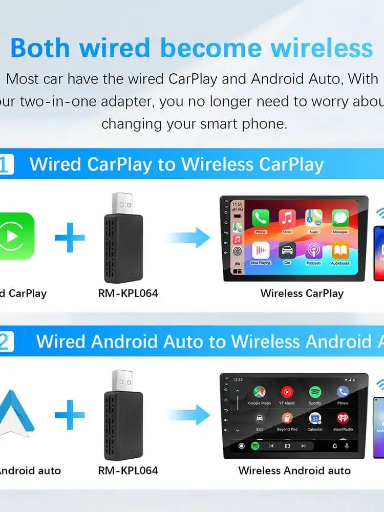 Draadloze Carplay Android Auto voor Land Rover Jaguar Harman Bosch Discovery 4 Aurora Freelander 2 XE XF XJ - afbeelding 2