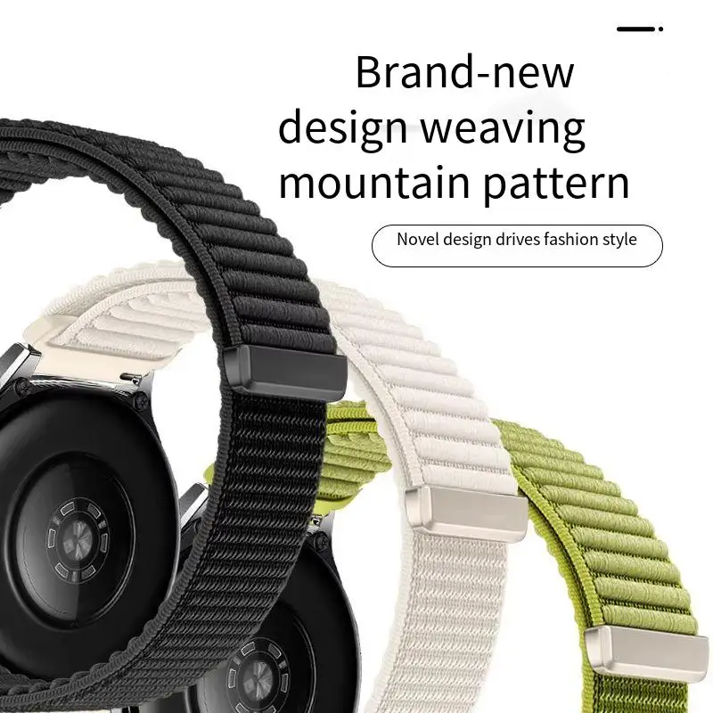 18/20/22mm Nylon Strap for Samsung Galaxy Watch 7 6 5 4 3 Replace Bracelet for Amazfit Balance 2/Active 2/Huawei Watch 5/GT6/5/4