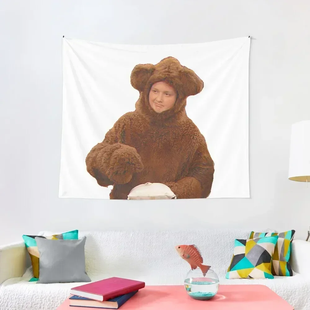 Gibby Gibson Bear Costume ICarly Funny Tapestry Decor For Bedroom Home Decoration Room Decorations Aesthetic Tapestry