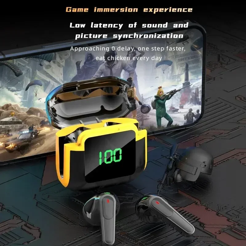 PRO90 Bluetooth 5.3 Headphones TWS Wireless Earphones with LED Display Stereo Headset Touch Control Earbuds Noise Reduction image 5