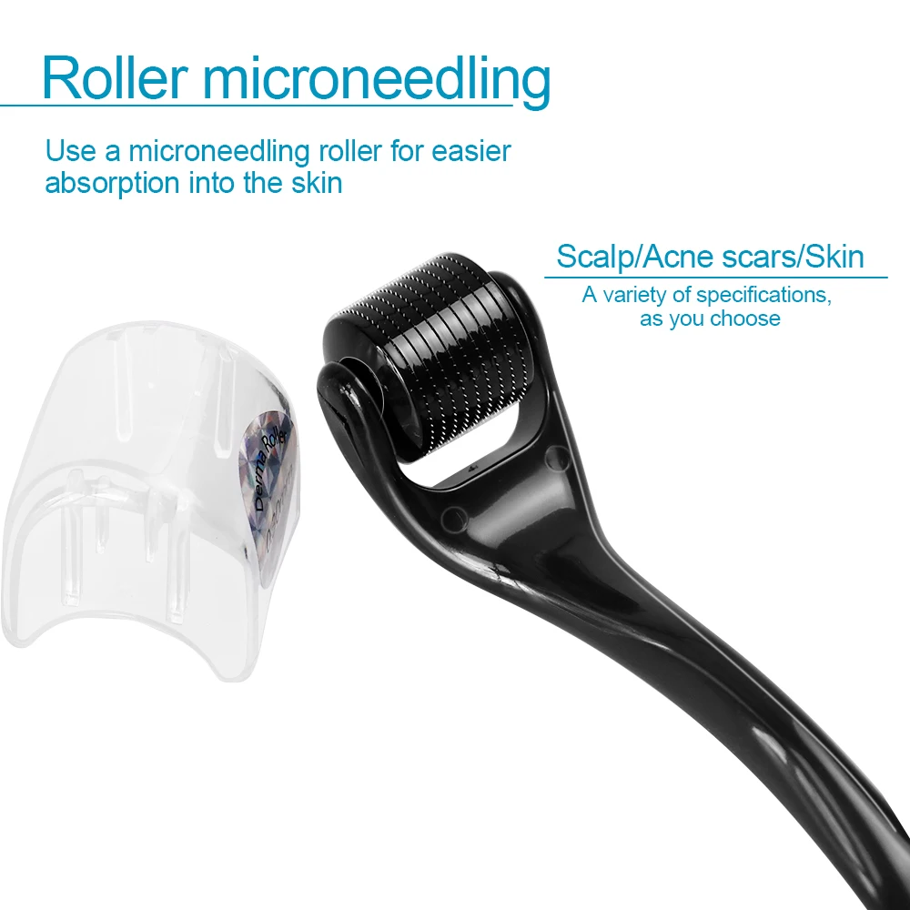 DRS 540 Titanium Derma Roller Micro Needle Roller Skin Care Dermaroller Beauty Roller Tool Used to Reduce Wrinkles Remove Scars