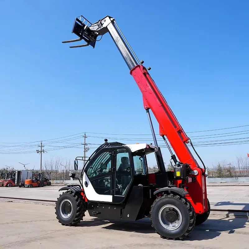 Customized Multipurpose Rough Terrain Forklift 2.5 Ton Diesel Engine 4x4 Wheel Drive With Automatic Transmission And Attachments