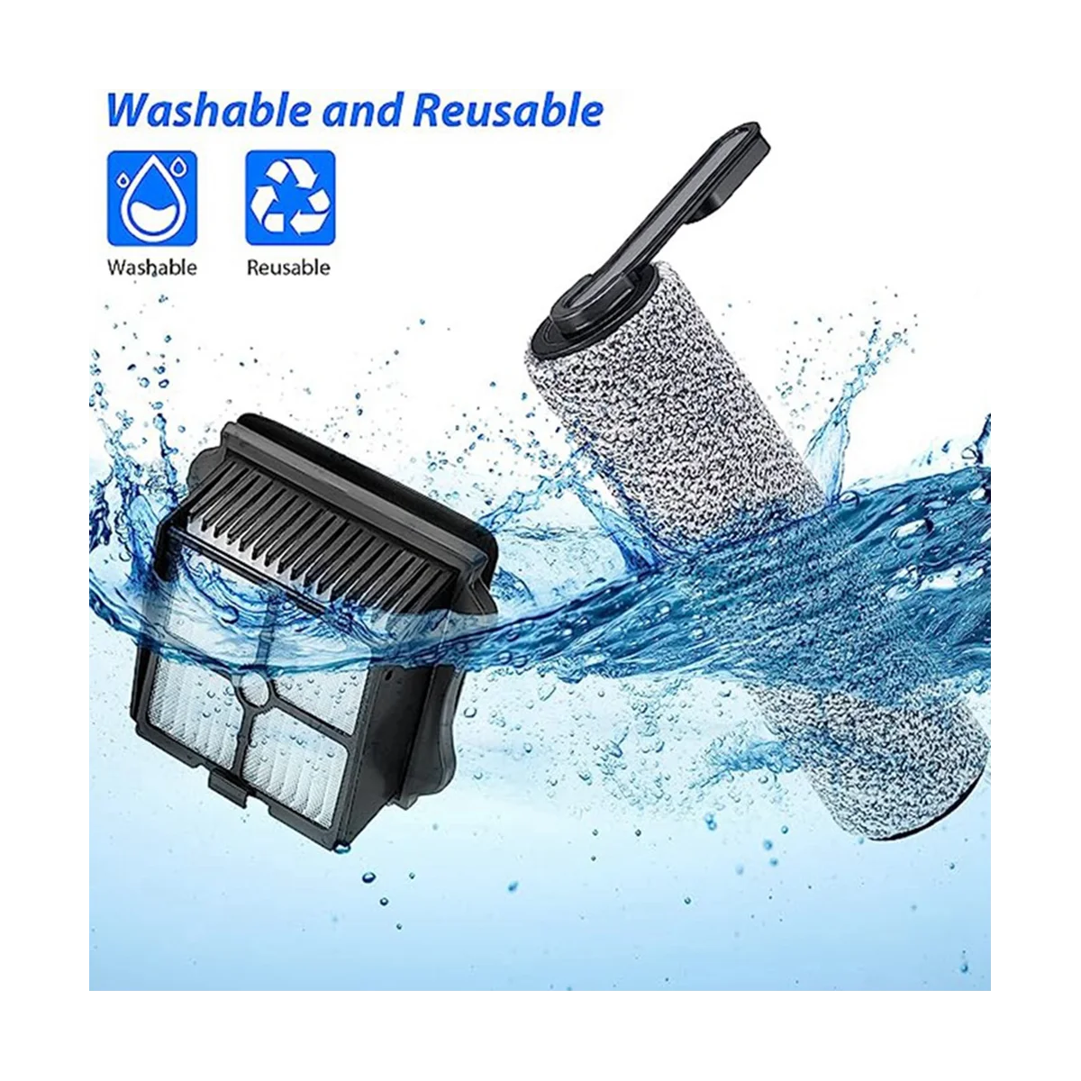 

Suitable for Washing Machine Accessories S3/F3/S5/3.0/2.0/2.0Slim Roller Brush Filter Cleaning and Replacement-HIM