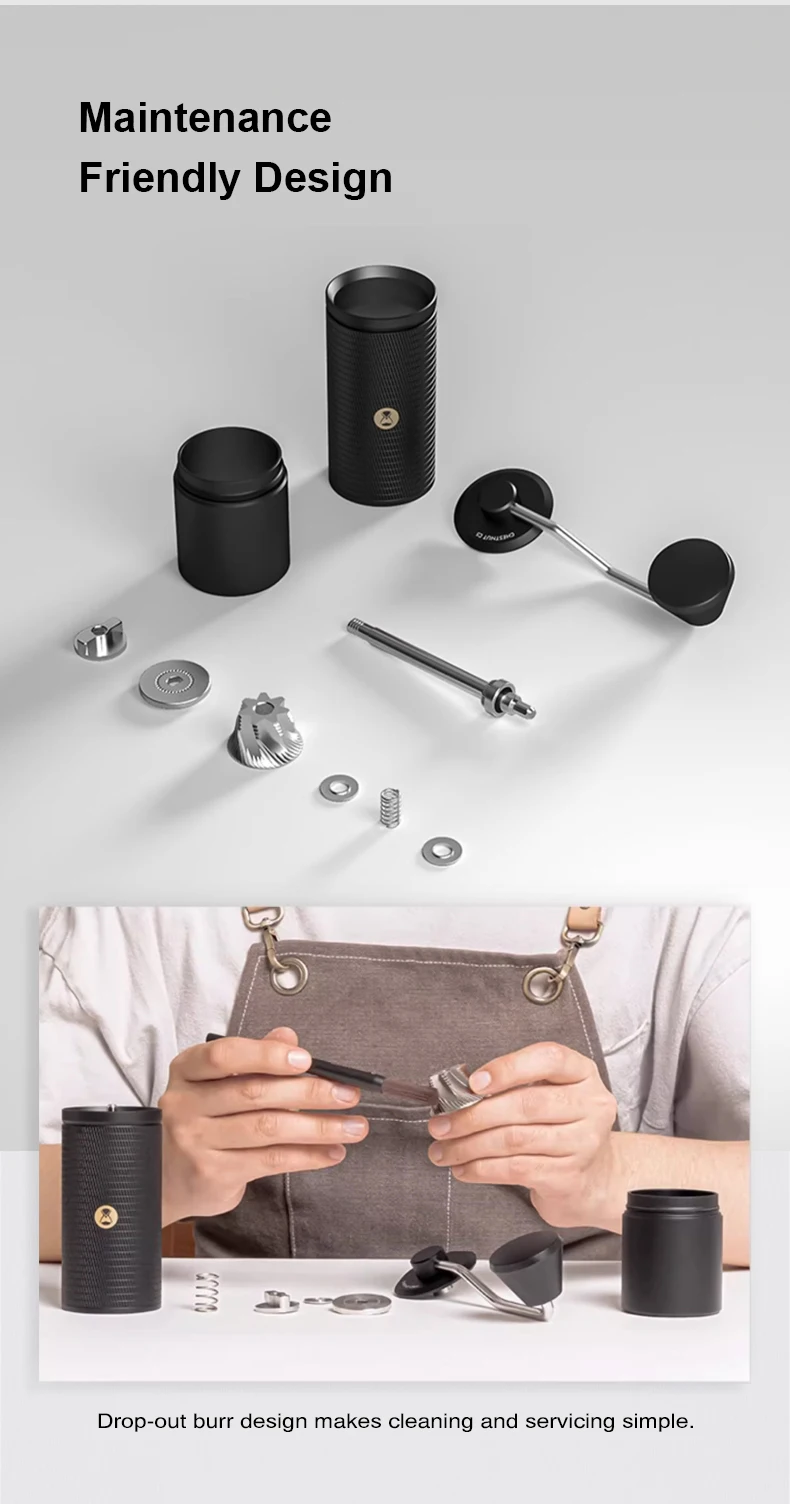 TIMEMORE Chestnut C5/C5ESP Manual Coffee Grinder Portable Espresso Grinder, 42mm S2C Burrs, 25g Capacity, Fine Adjustment
