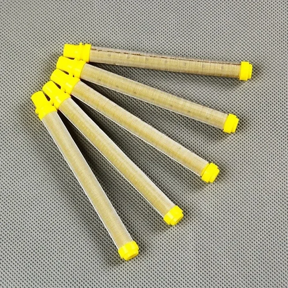 Imagem -02 - Pistola Mal Ventilada Filtro Pulverizador de Pintura Inserção 30 100 200 Malha 304 Aço Inoxidável Acessórios da Máquina de Pulverização 10 Peças