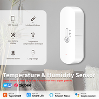 Tuya Smart WIFI/Zigbee Temperature Humidity Sensor APP Remote Monitor For Smart Home Smart Life Work With Alexa Google Assistant