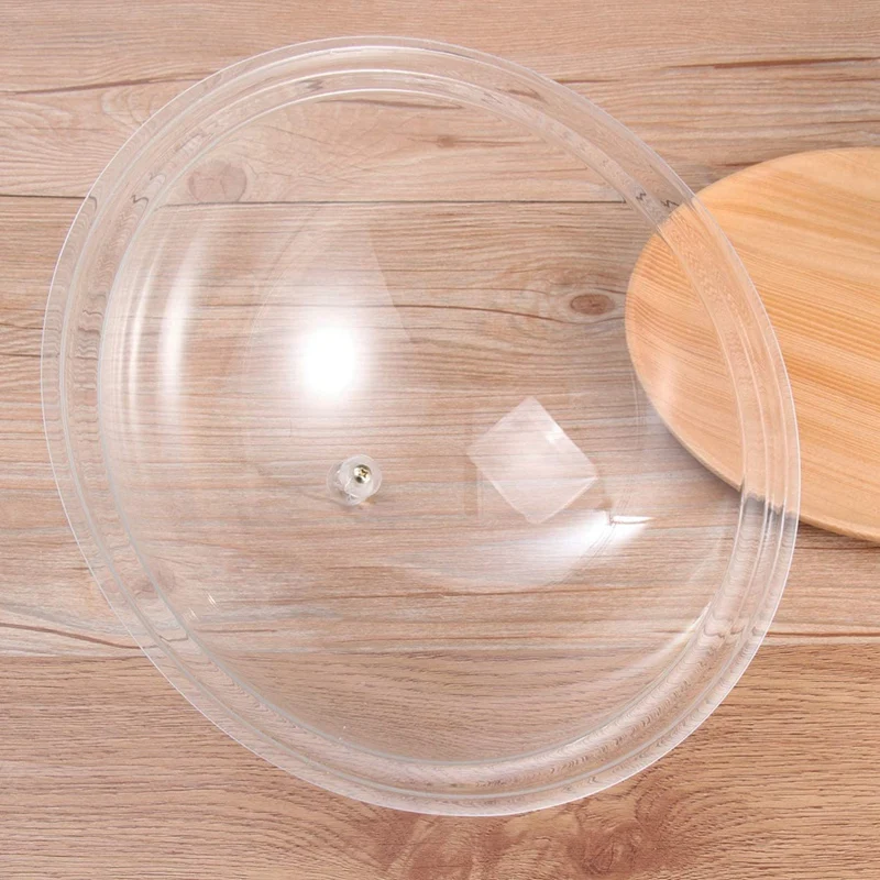 Round Food Meal Cover, Drop-Resistant Transparent Food Cover, Bread And Snack Acrylic Preservation Cover, Dust Cover