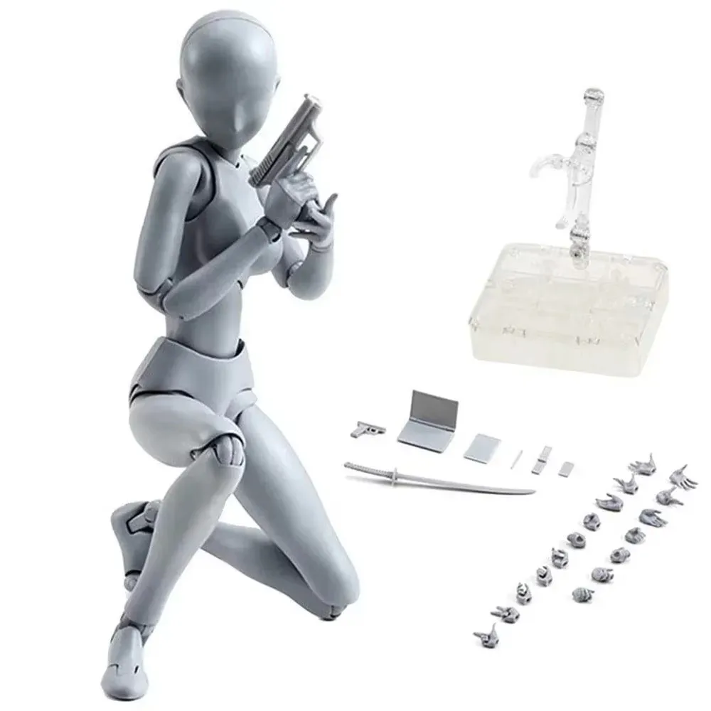 Draw Sketch Movable Male Female Shf Action Figure Body Kun Body Chan Joint Pain Anime Figure  Toy Model Draw Mannequin