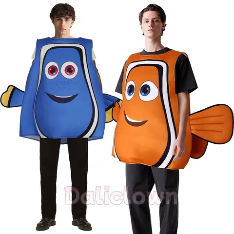 Anime Find Nemo Dory Clown Fish Cosplay Costume Adult Clownfish Nemo Halloween Christmas Carnival Party Costume For Women Man