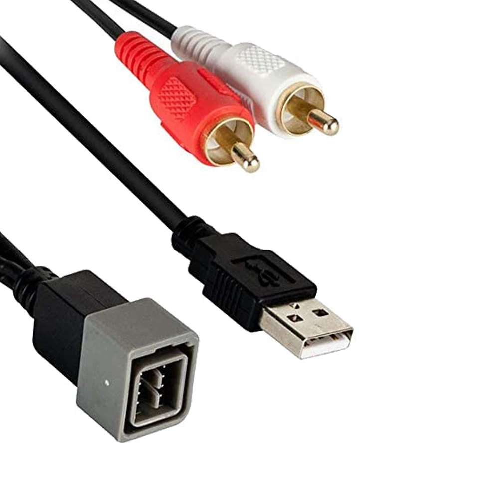 8-pinowy adapter USB do radia samochodowego Kabel wejściowy do portu USB do Nissana