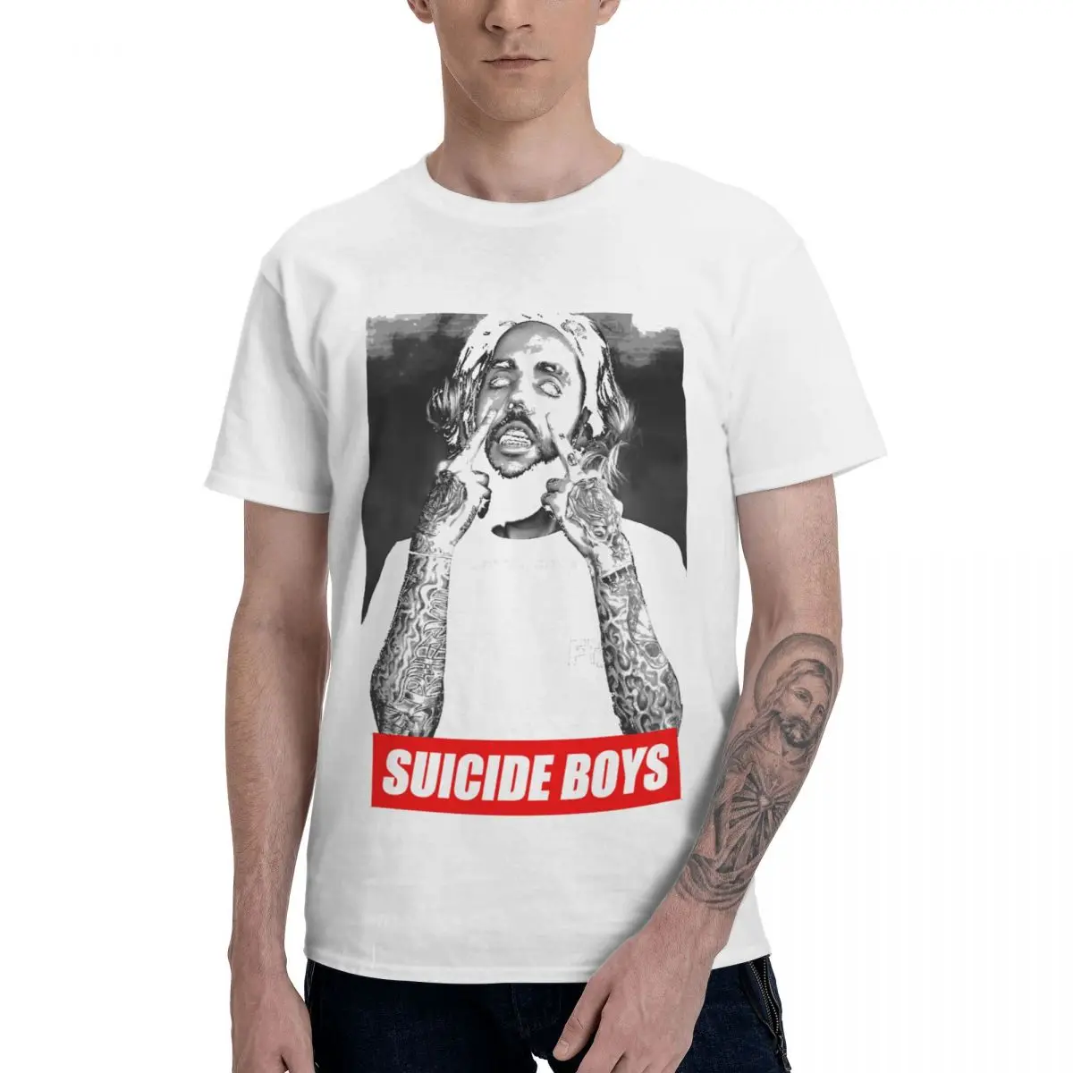 Fashion Suicide Boys T Shirt Pure Cotton Crewneck Men's T Shirts Short Long Sleeve PlNovelty Tee Tops Summer