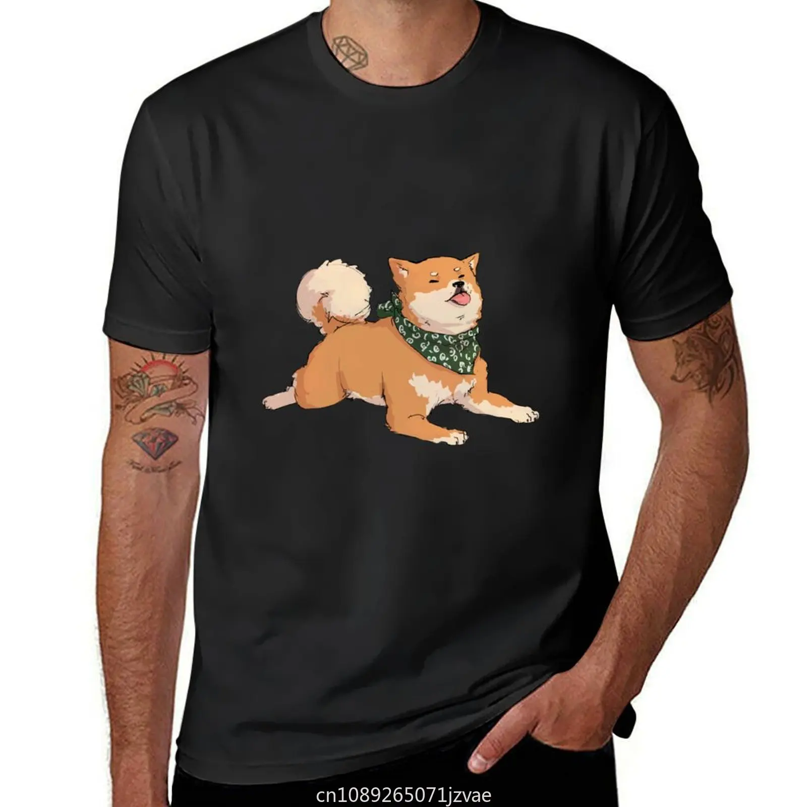 Doggo Shiba (Tan) T-Shirt customs sublime boys animal print sports fans men t shirts