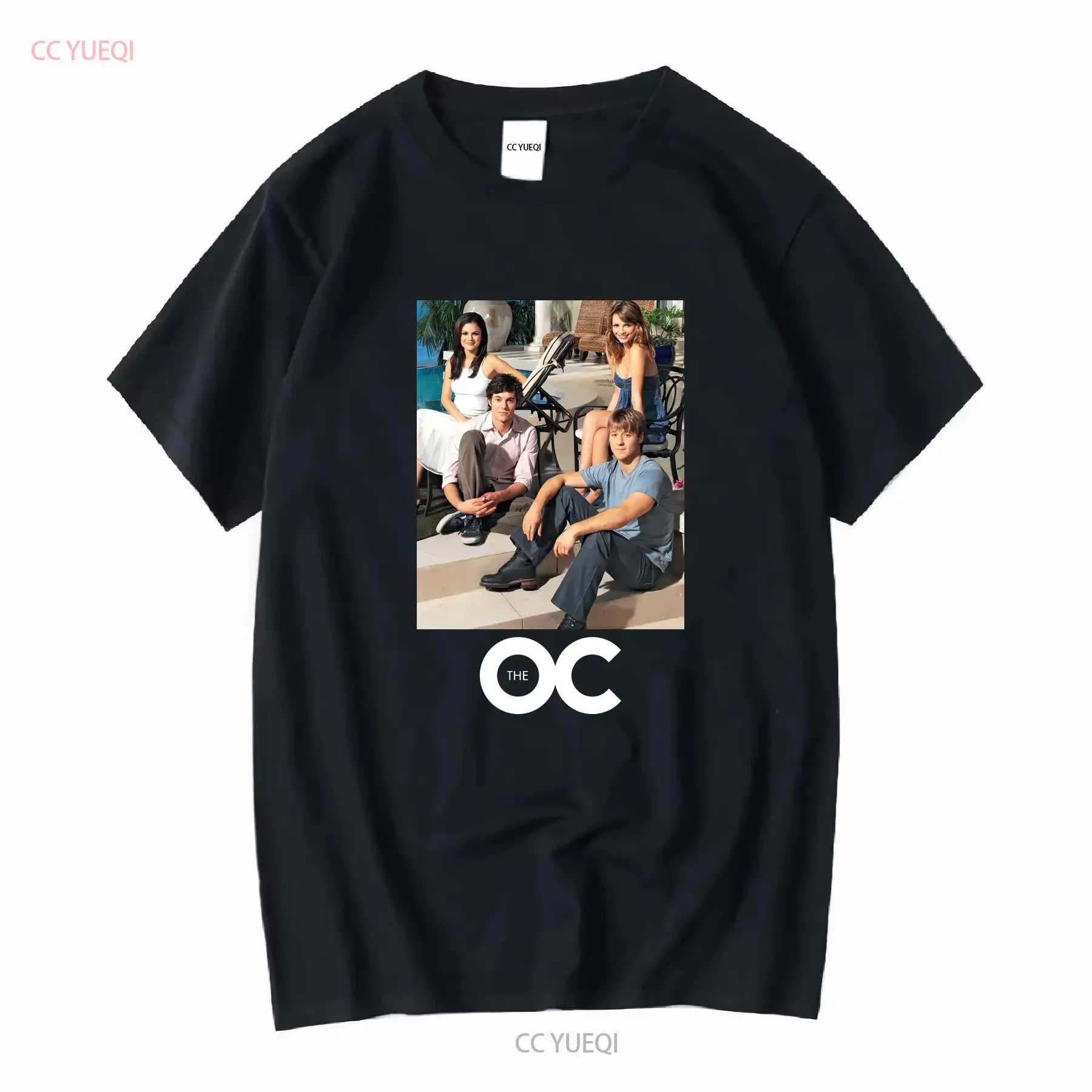 the oc cast photo unisex cotton fandom tee seth summer marissa ryan oversized graphic fan T Shirt long or short sleeves Stylish