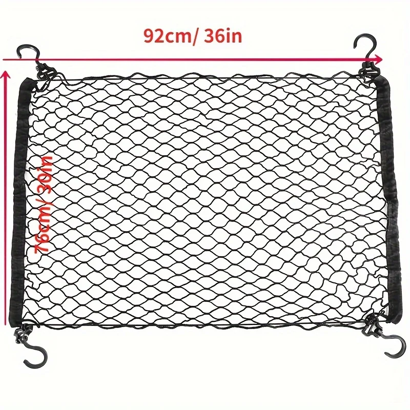 Сверхмощная нейлоновая грузовая сетка для грузовых автомобилей — простая в установке, безопасная и компактная, подходит для садовых тележек