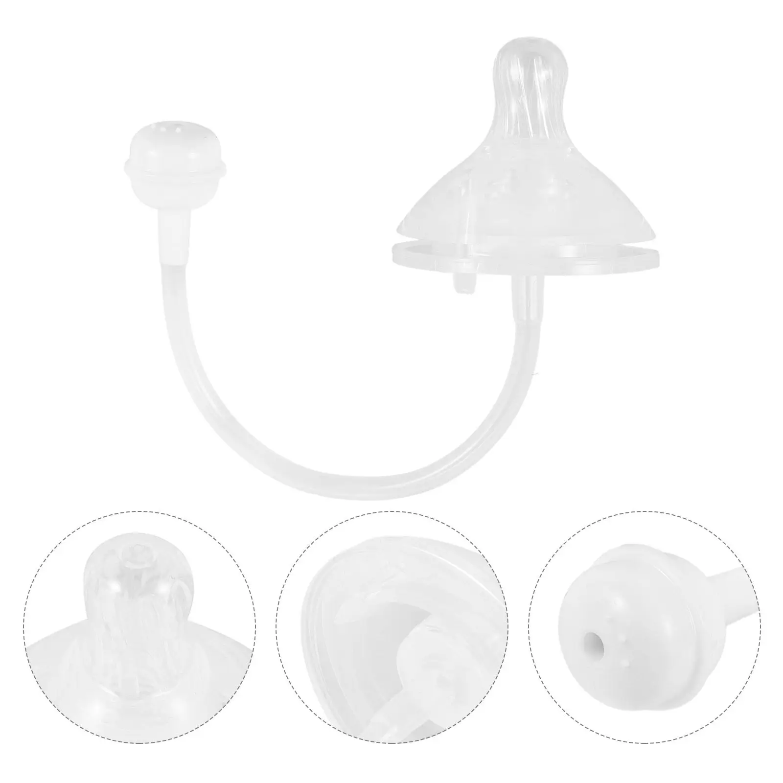 

Набор из 3 силиконовых сосок для детских бутылочек: утяжеленные, с трубочкой, непроливающиеся, для новорожденных и младенцев, для приучения к прикорму и прорезывания зубов