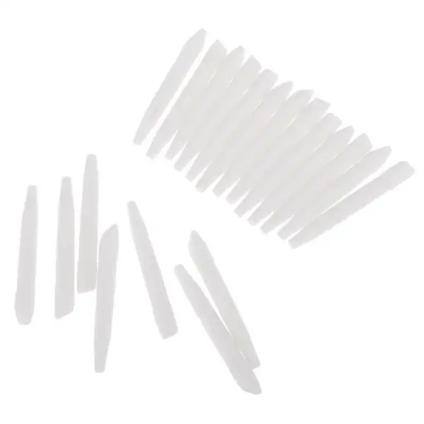 Replacement Nibs for Painting Pen Fiber Dual End Style Long Nib Marker Tips Art Craft Supplies for Fine and Bold Lines